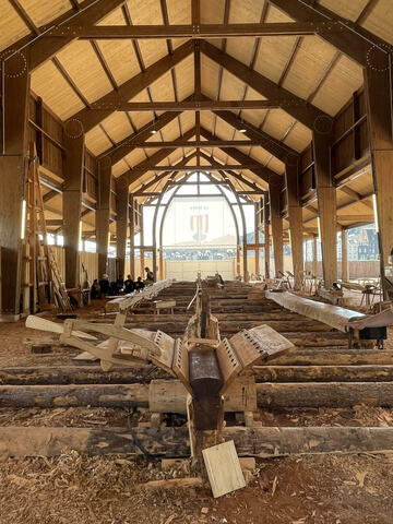 Nef protégeant le chantier © L.C